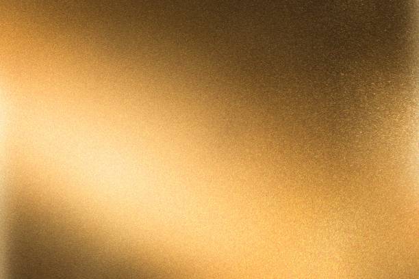 istock Abstract texture background, glowing rough copper steel wall 1142825231