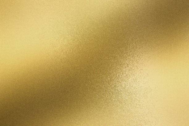 istock Abstract texture background, scratches golden stainless steel 1142825235