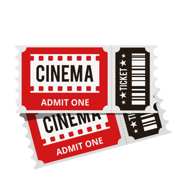 ilustrações de stock, clip art, desenhos animados e ícones de cinema icons set - ticket movie theater movie movie ticket