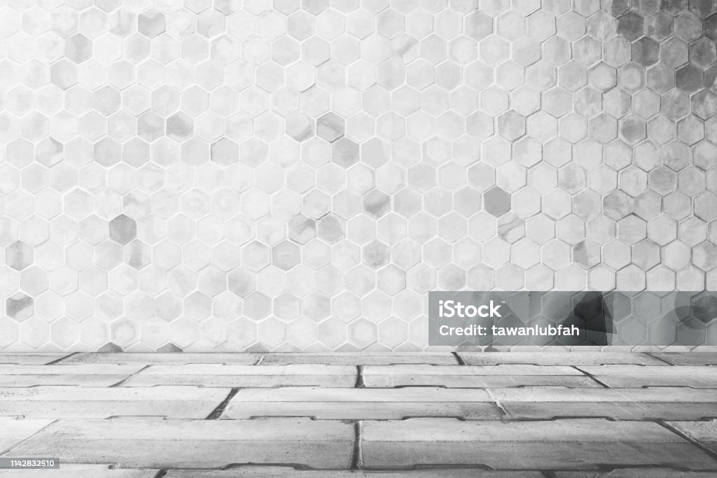 Triangular Room Pattern Floor Abstract Background From Empty Room With Triangle Shape On Wall With ...