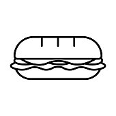 istock Cartoon Sandwich Icon Isolated On White Background 1142833934