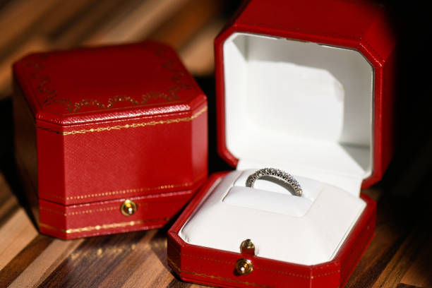 istock Close up with Beautiful rings 1142833977