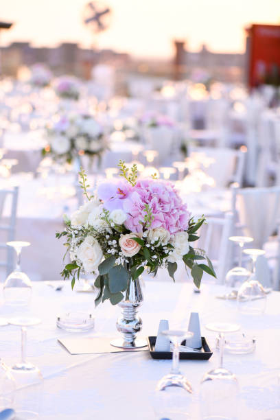istock Beautiful decoration for outside wedding 1142834083