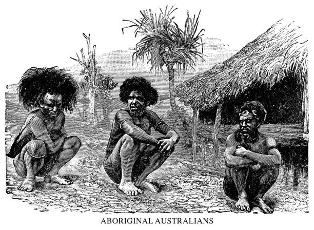 ilustrações, clipart, desenhos animados e ícones de aborígenes australianos - etnia aborígene australiana ilustrações