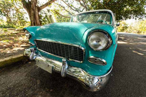 istock Vintage car and nature 1142836594