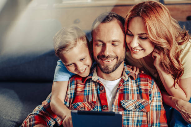 istock Happy family spending time together at home 1142838284