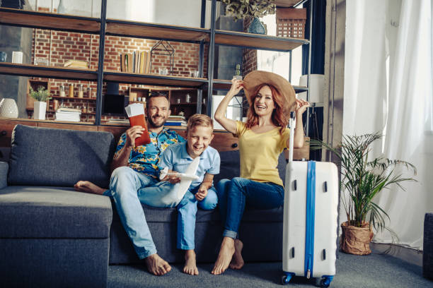 istock Happy family is gathering for a trip 1142838330