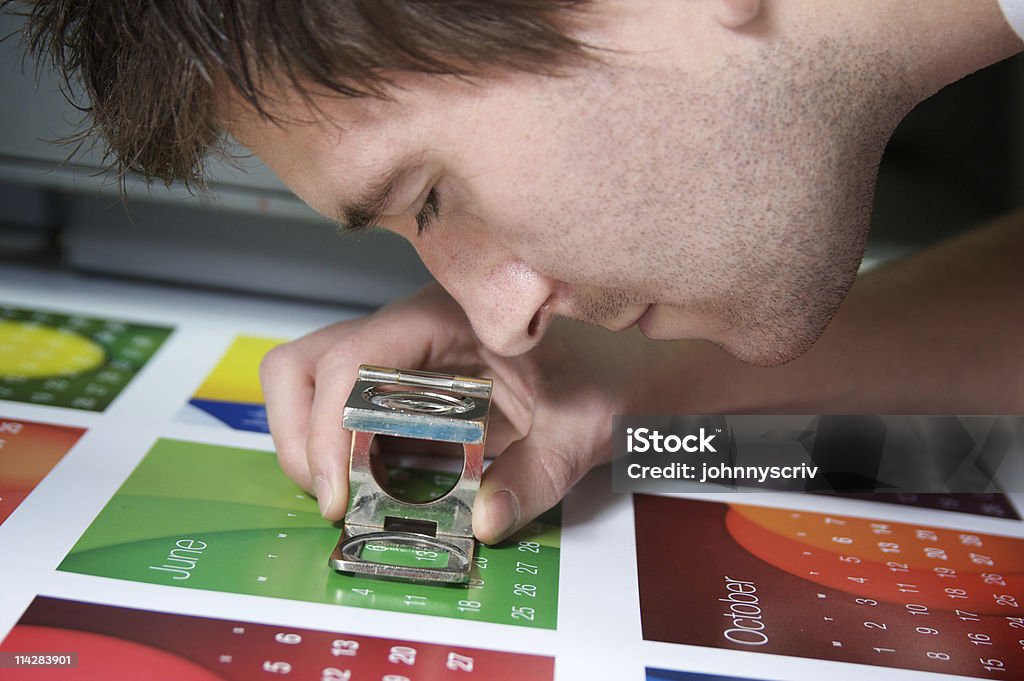 Auge-Glas. - Lizenzfrei Druckmaschine Stock-Foto