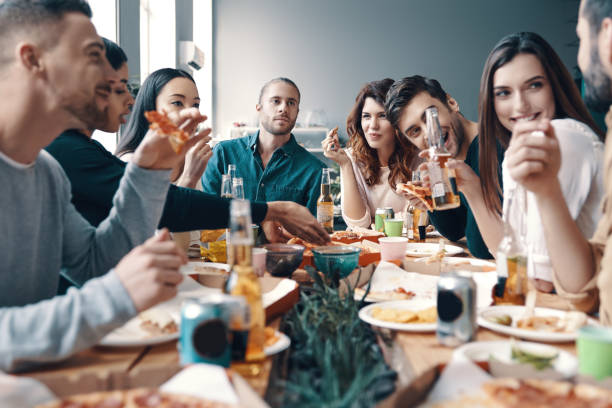 istock Meeting with best friends. 1142841600