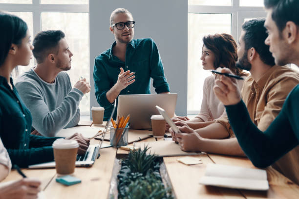 istock Planning new business strategy. 1142841782