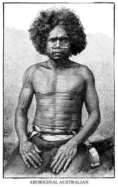 aborygenów australijski - aboriginal stock illustrations