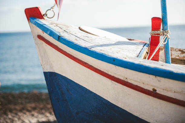 istock Old Fishing Boat Bow 1142845110