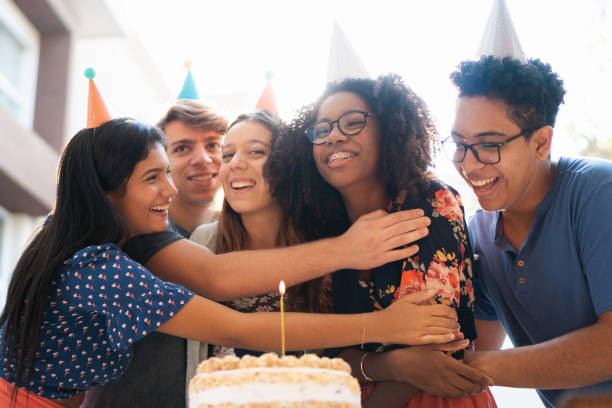 istock An affectionate hug of birthday 1142846718