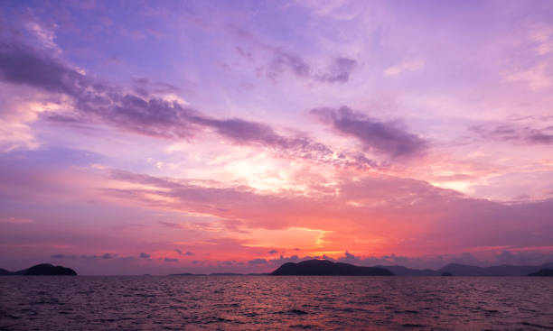 istock Landscape sunset on the beach phuket Thailand 1142849105