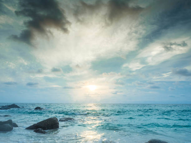 istock Landscape sunset on the beach phuket Thailand 1142849121