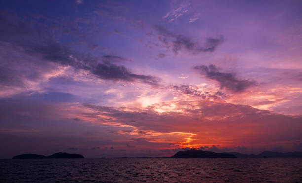 istock Landscape sunset on the beach phuket Thailand 1142849459