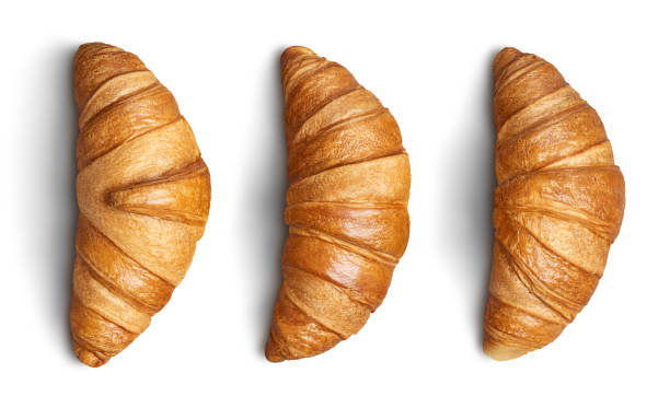 istock Croissants on white background with clipping path 1142849609