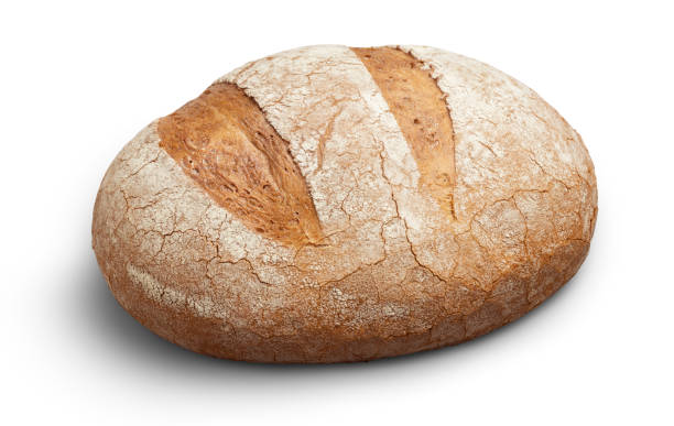 istock Loaf of bread on white with clipping path 1142849666