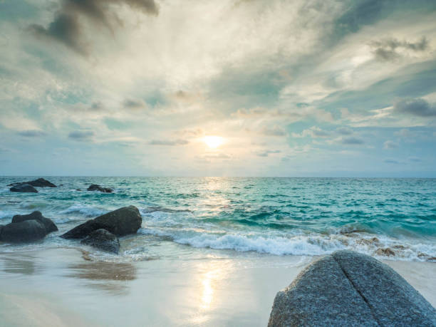 istock Landscape sunset on the beach phuket Thailand 1142849736