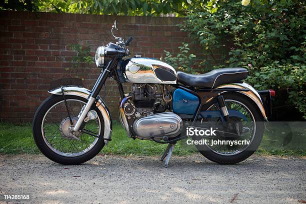 Classic Motorbike Stock Photo - Download Image Now - Motorcycle, The Past, Old