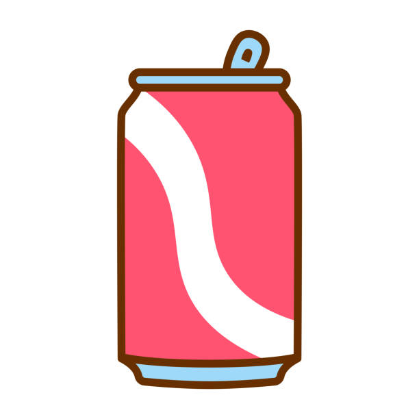 Cartoon Soda Can Icon Isolated On White Background Stock Illustration -  Download Image Now - Cola, Soda, Can - iStock