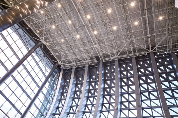 istock Windows and ceiling of new office industrial building 1142852798