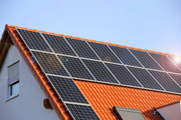 istock Photovoltaic: Roof with solar panels 1142853455
