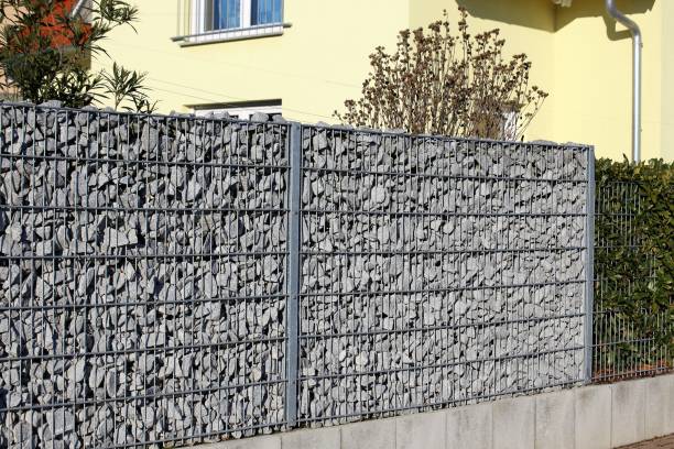 istock Gabion fence wall 1142853522