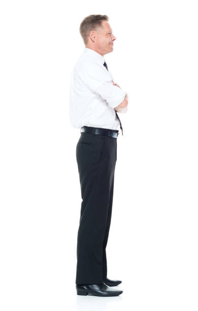 istock Businessman is standing with arms folded 1142861858