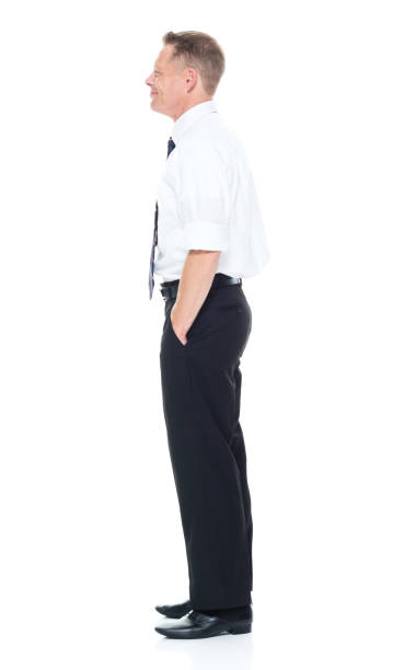 istock Businessman is standing with hands in pocket 1142861915