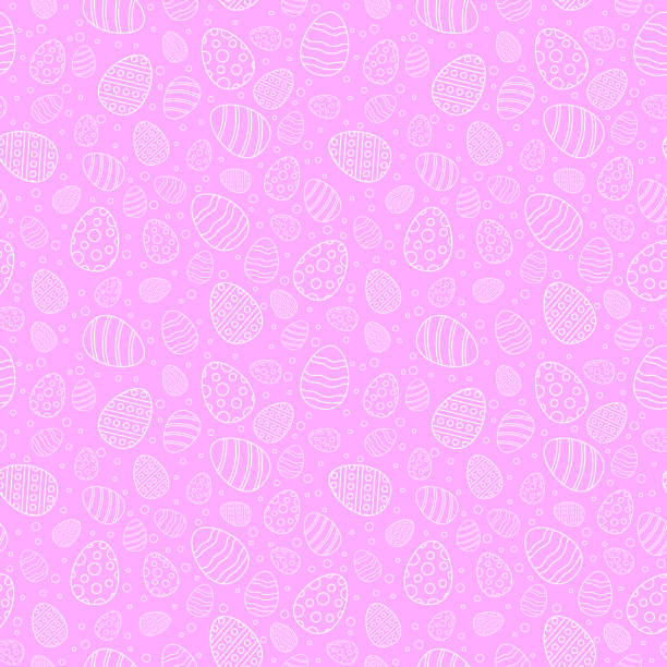 Easter Seamless Pattern Background Easter background seamless pattern poster banner brush easter patterns stock illustrations