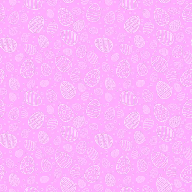 Vector illustration of Easter Seamless Pattern Background