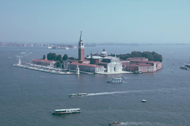 istock Panoramic view of San Giorgio Maggiore Island from St. Mark's Campanile 1142868155