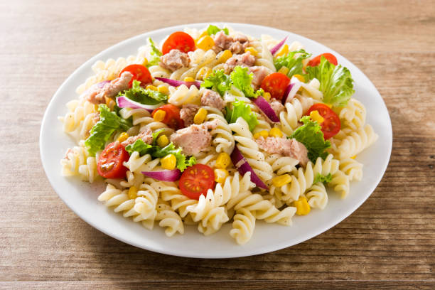 istock Pasta salad with vegetables and tuna 1142869953