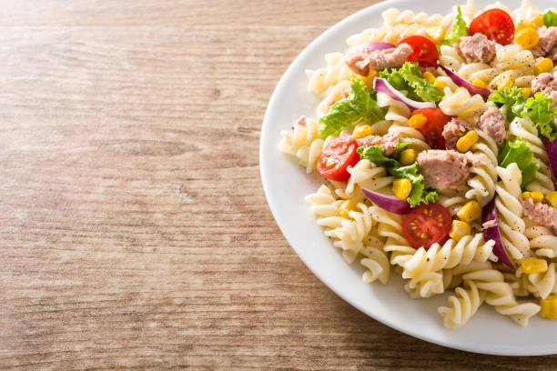 istock Pasta salad with vegetables and tuna 1142870144
