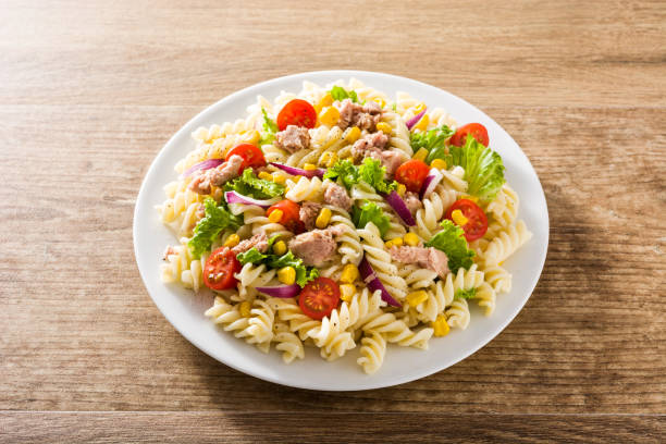 istock Pasta salad with vegetables and tuna 1142870314