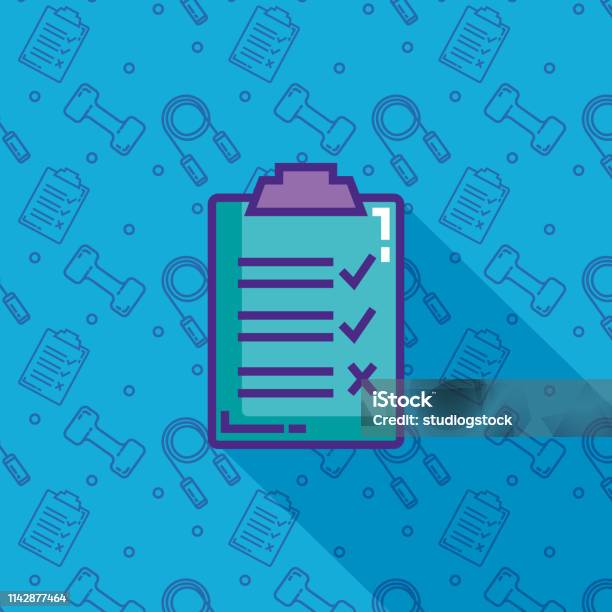 Checklist Clipboard Isolated Icon Stock Illustration - Download Image Now - Analyzing, Asking, Business