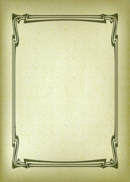 background with gold, silver and copper ornament on white