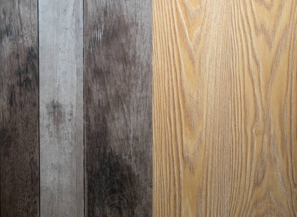 istock few wooden textured planks - brown, grey and light beige 1142883655