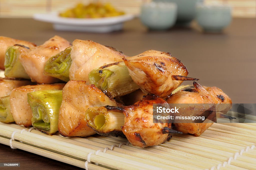 Brochetas de pollo teriyaki - Foto de stock de Alimento libre de derechos
