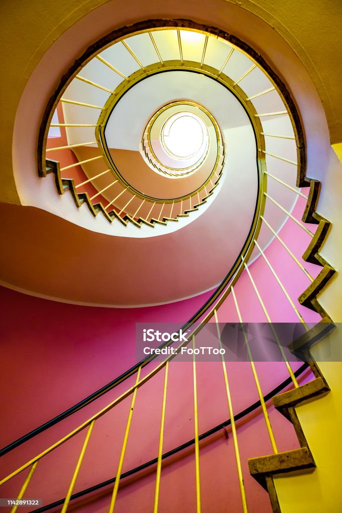 spiral staircase modern spiral staircase - indoors - photo Spiral Staircase Stock Photo