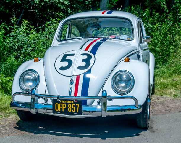 1962 volkswagen beetle - beetle imagens e fotografias de stock