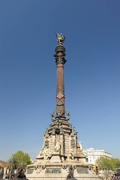 istock Columbus Column in Barcelona, Spain 114289800
