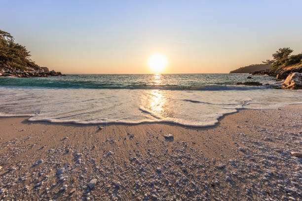 istock Marble beach (Saliara beach), Thassos Islands, Greece 1142898904