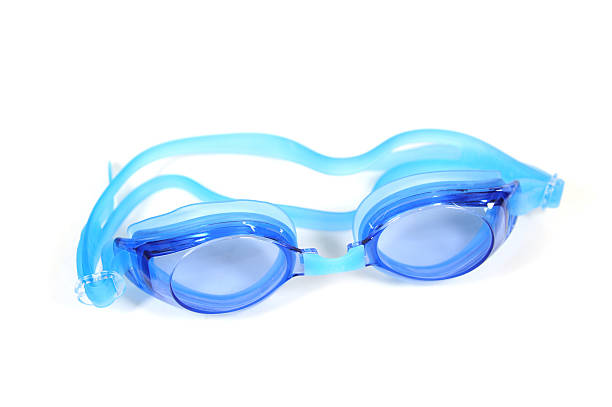 Lunettes sur fond blanc bleu - Photo