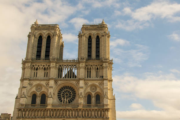 Cathedral Notre Dame Paris stock photo