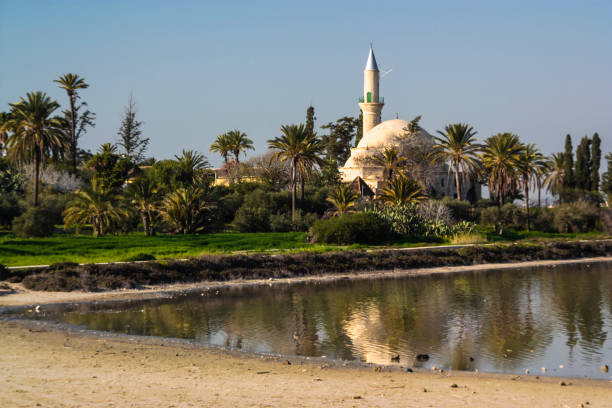 The mausoleum of Umm Haram, a shrine near the city of Larnaca, Cyprus.