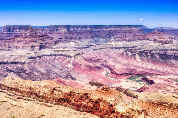 istock Grand Canyon View from South Rim with Bright Blue Sky during Sunny Day 1142904820