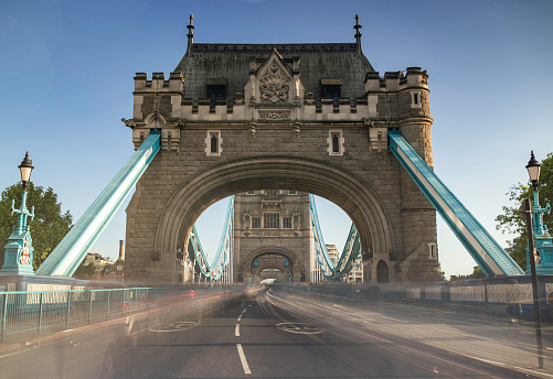 London Tower Bridge Traffic High Resolution image