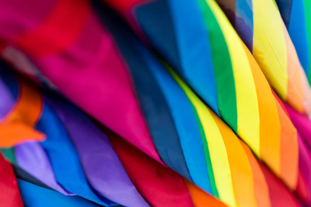istock Close-up of Colourful Umbrellas 1142910247